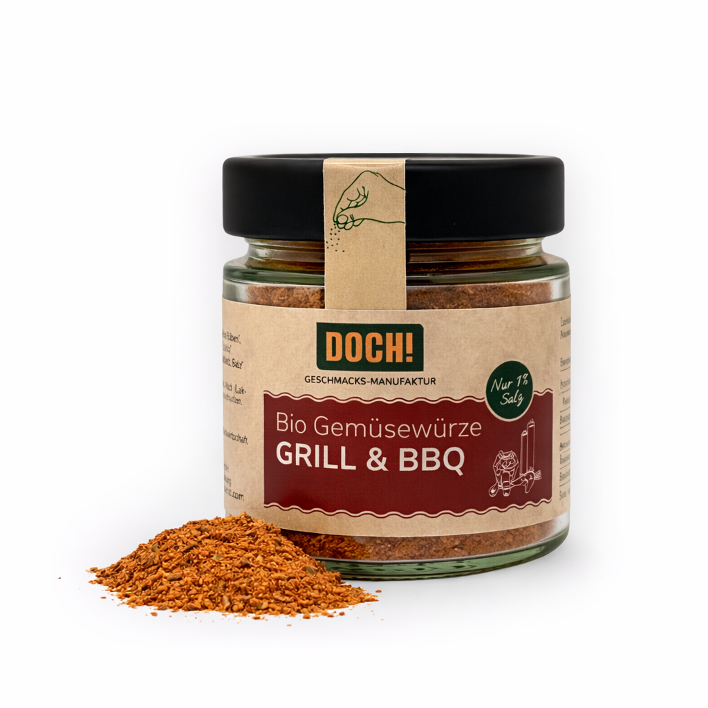 DOCH! Bio Gemüsewürze GRILL & BBQ Glas 60g