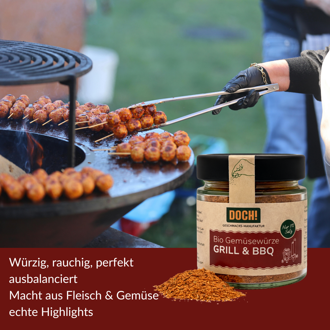 DOCH! Bio Gemüsewürze GRILL & BBQ Glas 60g