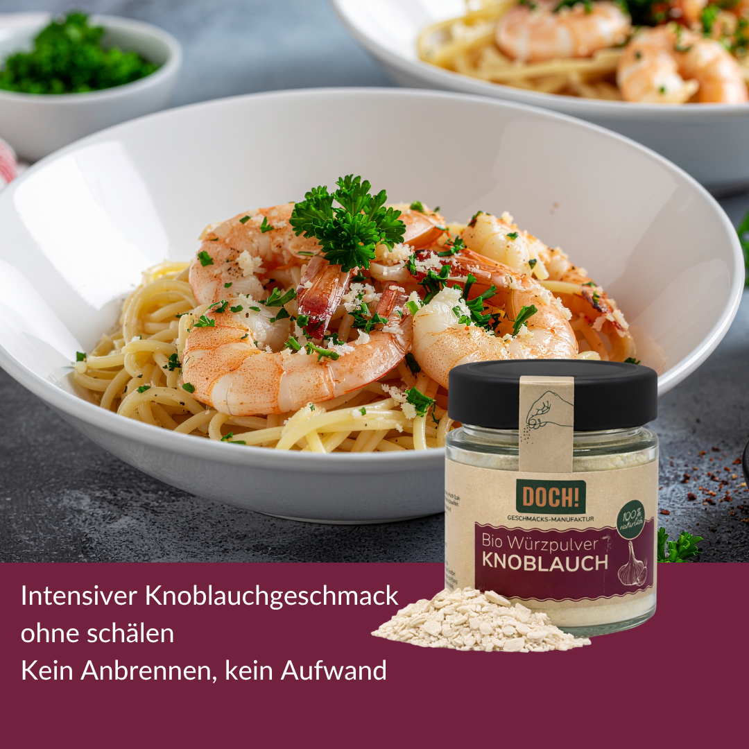 DOCH! Bio Würzpulver KNOBLAUCH Glas 60g