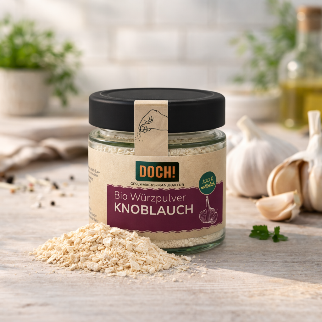 DOCH! Bio Würzpulver KNOBLAUCH Glas 60g