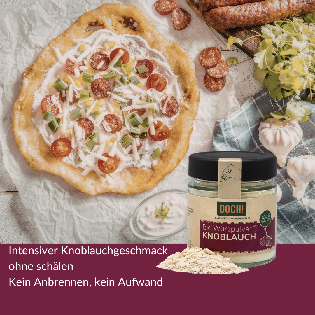DOCH! Bio Würzpulver KNOBLAUCH Glas 60g