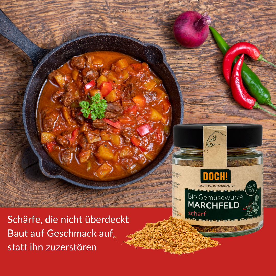 DOCH! Bio Gemüsewürze MARCHFELD Scharf Glas 60g