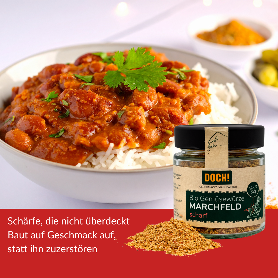 DOCH! Bio Gemüsewürze MARCHFELD Scharf Glas 60g