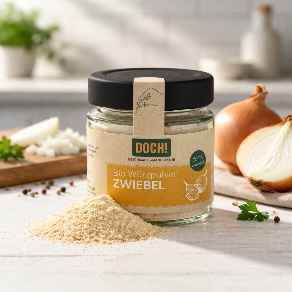 DOCH! Bio Würzpulver ZWIEBEL Glas 60g